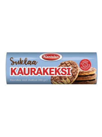Овсяное печенье с шоколадной крошкой Kantolan Suklaakaurakeksi 200г