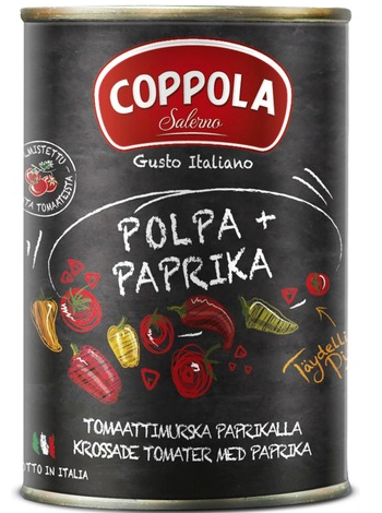 Томатное пюре с перцем Coppola Polpa+Paprika Tomaattimurska Paprikalla 400г