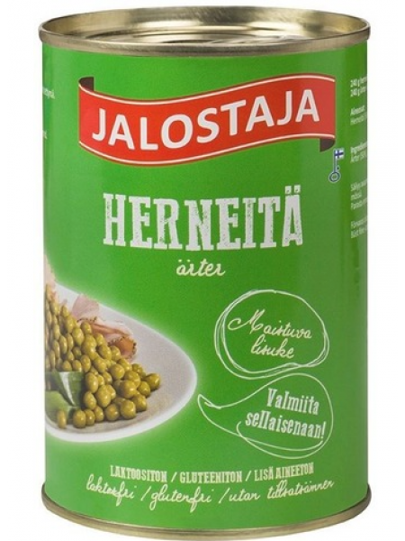 Зеленый горошек Jalostaja Herneitä 430г в ж/б
