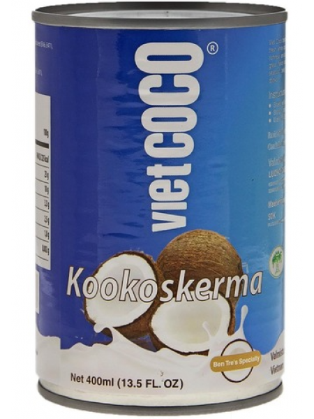 Кокосовый крем Vietcoco Kookoskerma 22-24% 400мл ж/б