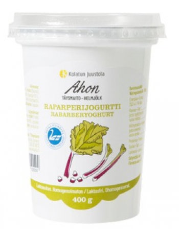Йогурт с ревенем Ahon Raparperijogurtti 400г с низким содержанием лактозы