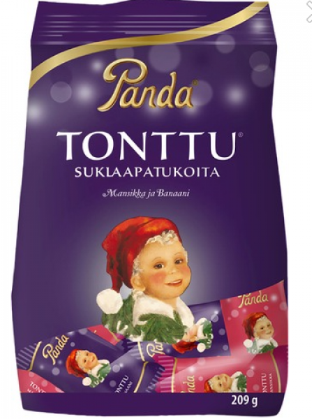 Новогодние конфеты Panda Tonttu Suklaapatukka 209г