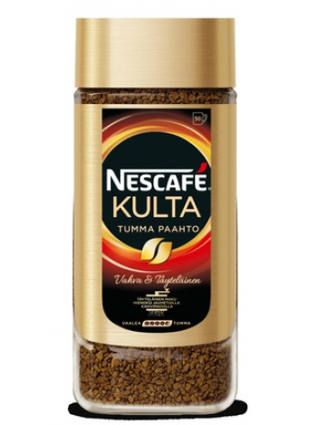 Растворимый кофе темной обжарки Nescafé Kulta Tumma Paahto 100г стекло