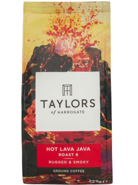 Кофе молотый Taylors Hot Lava Java 227г Горячая Лава Явы темной обжарки