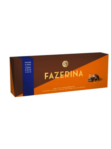 Шоколадные конфеты с трюфельной начинкой со вкусом апельсина Fazer Fazerina 350г