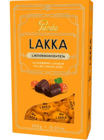 Шоколадные конфеты Panda Lakka Liköörikonvehti 290г с морошкой