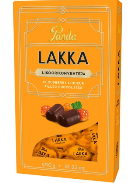 Шоколадные конфеты Panda Lakka Liköörikonvehti 290г с морошкой