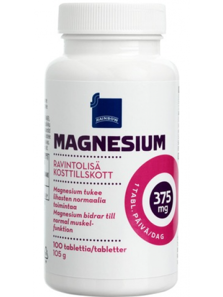 Пищевая добавка с магнием Rainbow Magnesium 100 таб