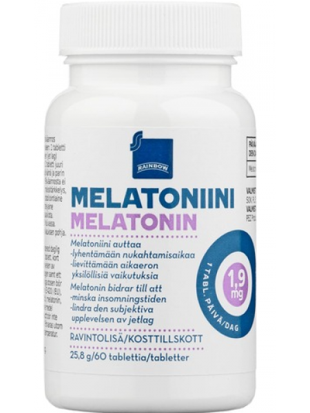 Мелатонин Rainbow Melatoniini 1,9мг / 60таб