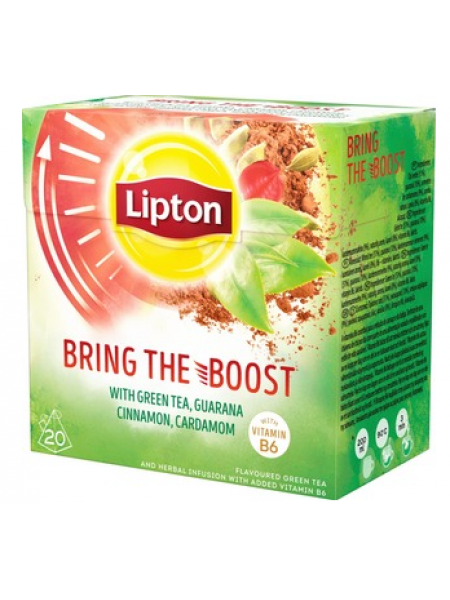 Зеленый чай Lipton Bring The Boost Pyramidi 20шт