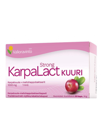 Экстракт клюквы и молочнокислые бактерии для женщин KARPALACT STRONG KUURI 20 шт