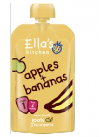Яблочно-банановое пюре Ella's Kitchen 120г с 4 месяцев