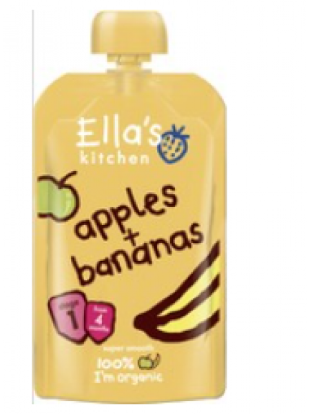 Яблочно-банановое пюре Ella's Kitchen 120г с 4 месяцев