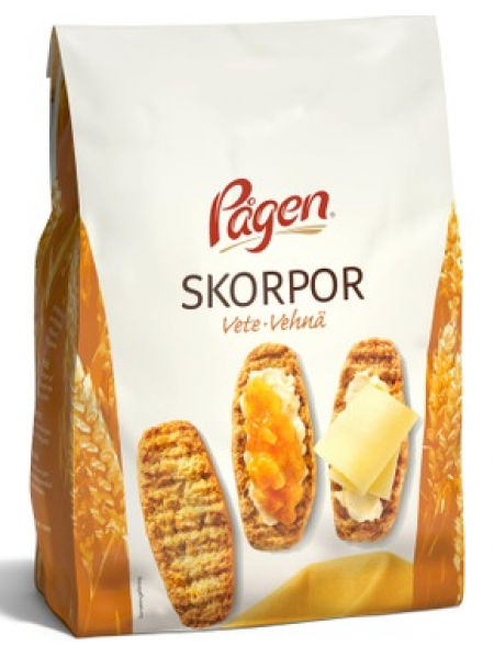 Пшеничные сухарики Pågen Skorpor Vehnäkorput 400г