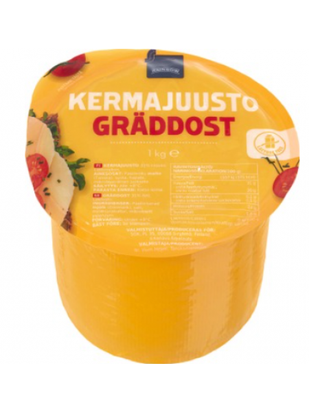 Сыр сливочный Rainbow Kermajuusto 1 кг 31%