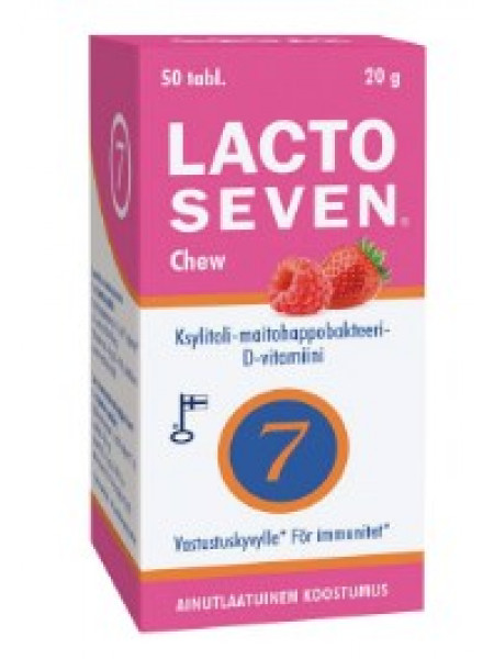 Жевательный препарат из молочнокислых бактерий LACTOSEVEN CHEW 50  шт