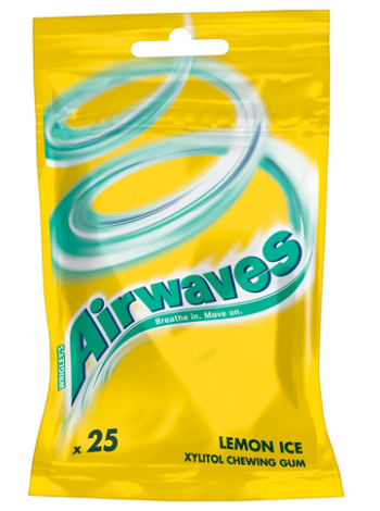 Жевательная резинка Airwaves Lemon Ice 35г
