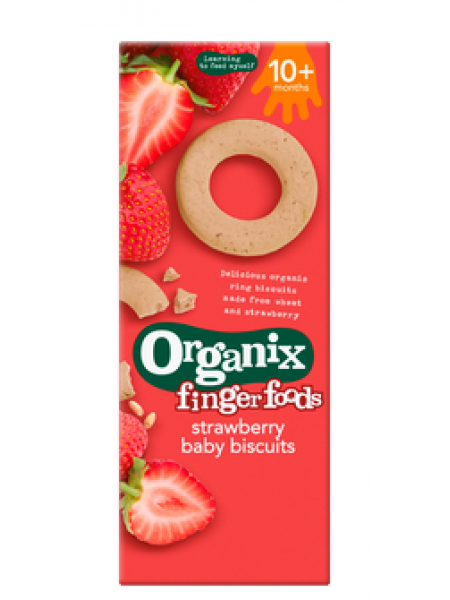 Печенье для детей Organix Finger Foods 54г с клубникой