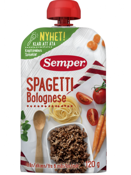 Спагетти Болоньезе Semper Spagetti Bolognese с 6 месяцев 120г