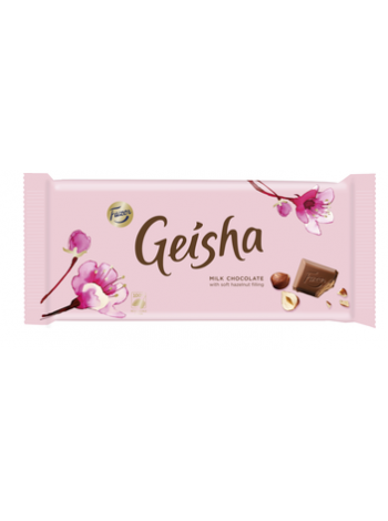 Плиточный шоколад молочный Fazer Geisha Täytesuklaalevy 121 г