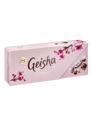 Шоколадные конфеты Fazer Geisha с фундуком и нугой 270 г