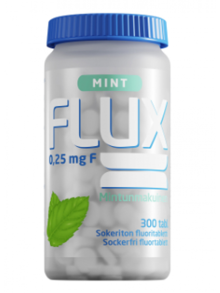 Таблетки Flux Mint с фторидом для зубов 300 шт со вкусом мяты