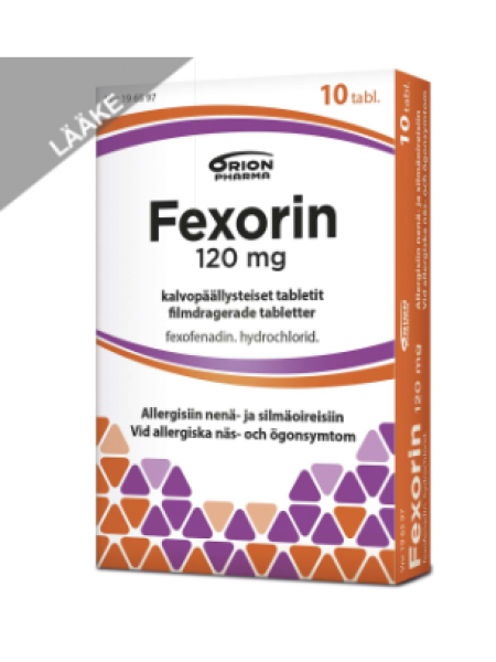 Противоаллергический препарат FEXORIN 120 мг 10 таб