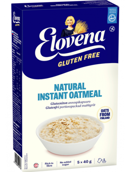 Каша быстрого приготовления Elovena Gluten Free Natural 200г без глютена