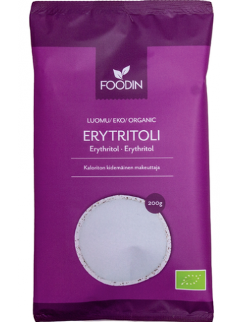 Органический пищевой Эритрит Foodin Erytritoli 200г подсластитель