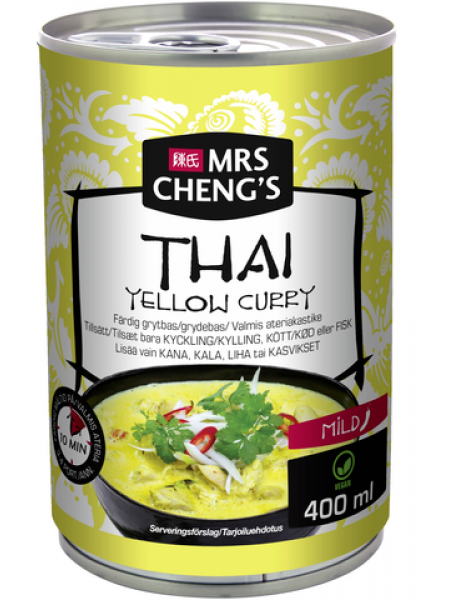 Тайский готовый соус желтый карри Mrs Cheng's Thai Yellow Curry 400мл