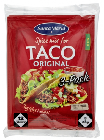 Смесь специй тако Santa Maria Taco Spice Mix 3 Pack 28г