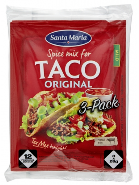 Смесь специй тако Santa Maria Taco Spice Mix 3 Pack 28г
