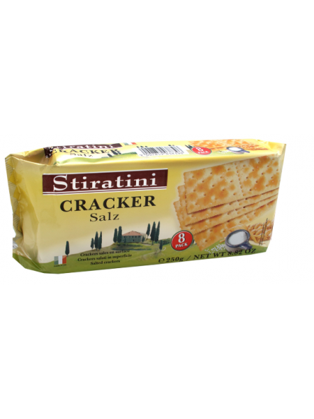 Крекеры Stiratini Crackers Salz 250г с солью в мягкой упаковке