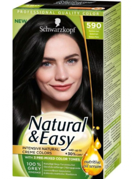 Краска для волос Schwarzkopf Natural & Easy № 590 черный