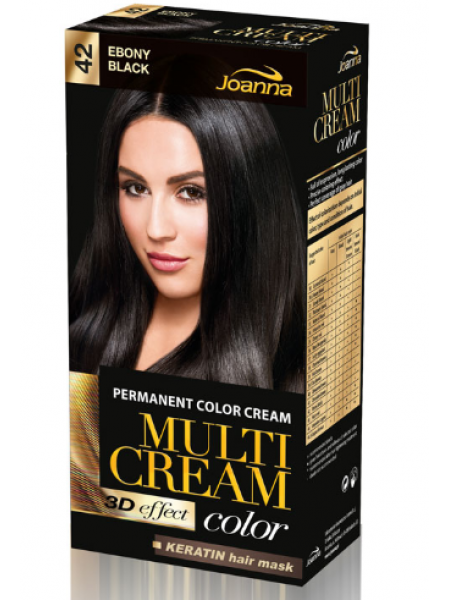 Крем-краска для волос Multi Cream color cream permanent № 42 черный цвет