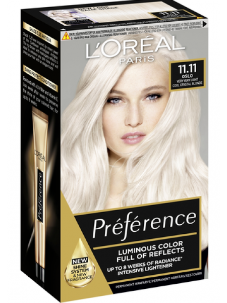 Краска для волос L'Oréal Paris Préférence Blondissimes №11.11 цвет платина