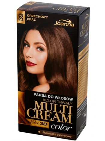 Крем краска Joanna Multi Cream color №39 коричневый орех