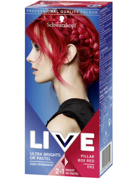 Краска для волос Schwarzkopf LIVE Ultra Brights Pillar Box Red №92