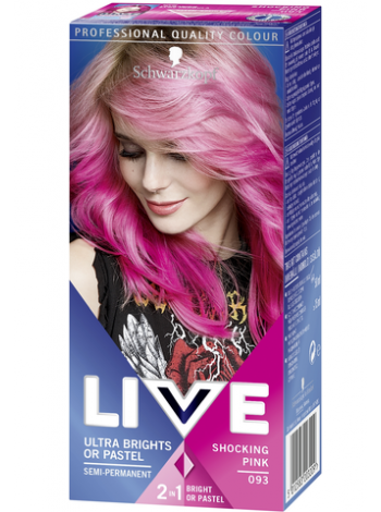 Краска для волос Schwarzkopf LIVE Ultra Brights Shocking Pink №93 Розовый цвет