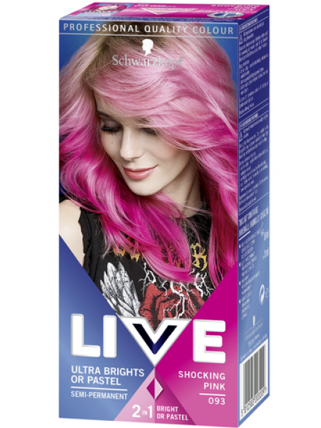 Краска для волос Schwarzkopf LIVE Ultra Brights Shocking Pink №93 Розовый цвет