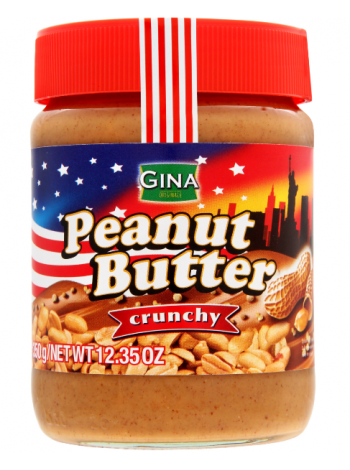 Арахисовая паста Gina Peanut butter crunchy 350г хрустящая