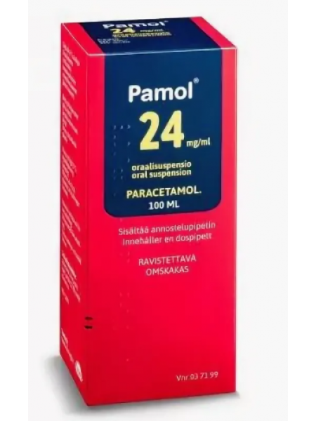 Анальгетик для детей оральная суспензия Pamol 24 мг / мл 100мл