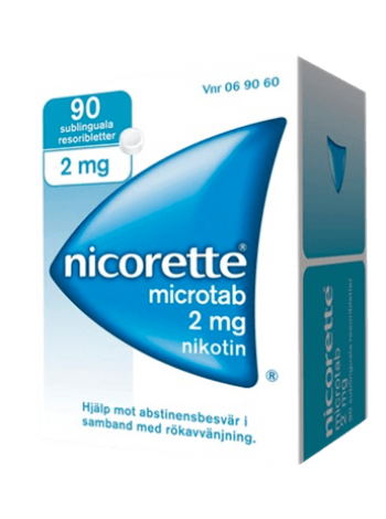 Таблетки от курения Nicorette Microtab 2 мг 90 таблеток для рассасывания