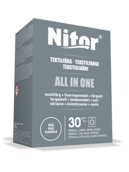 Текстильная краска Nitor All in One 230г серый