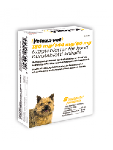 Глистогонное для собак VELOXA vet 150/144/50мг 2шт
