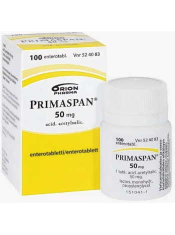 Гастрорезистентные таблетки Primaspan 50мг 100таб