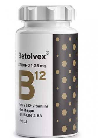 Универсальный препарат витамина B12 Betolvex Strong 1,25 мг 90капсул