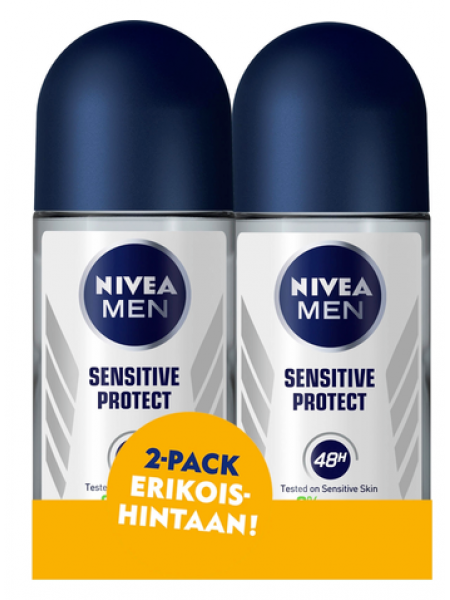Шариковый антиперспирант NIVEA MEN Sensitive Protect 2x50мл 