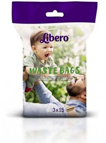 Пакеты для грязных подгузников Libero Waste Bags 45шт