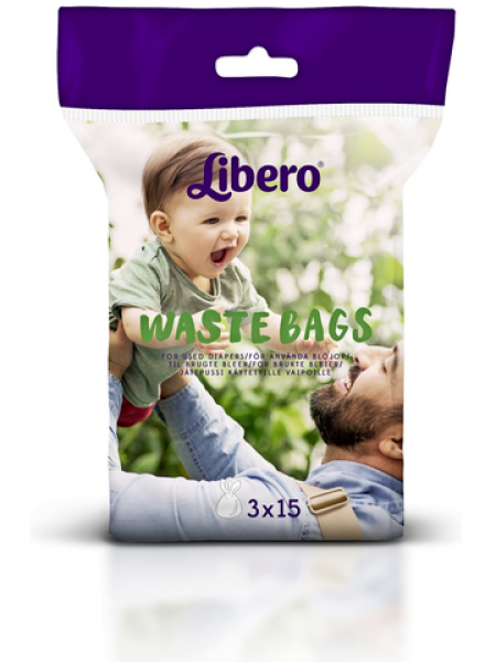 Пакеты для грязных подгузников Libero Waste Bags 45шт